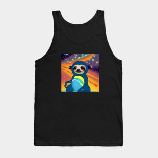 Cute Space Sloth Tank Top